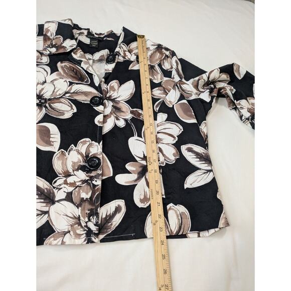 Lane Bryant Women's Plus Size 22/24W Floral Print Cropped‎ Jacket - Picture 6 of 9